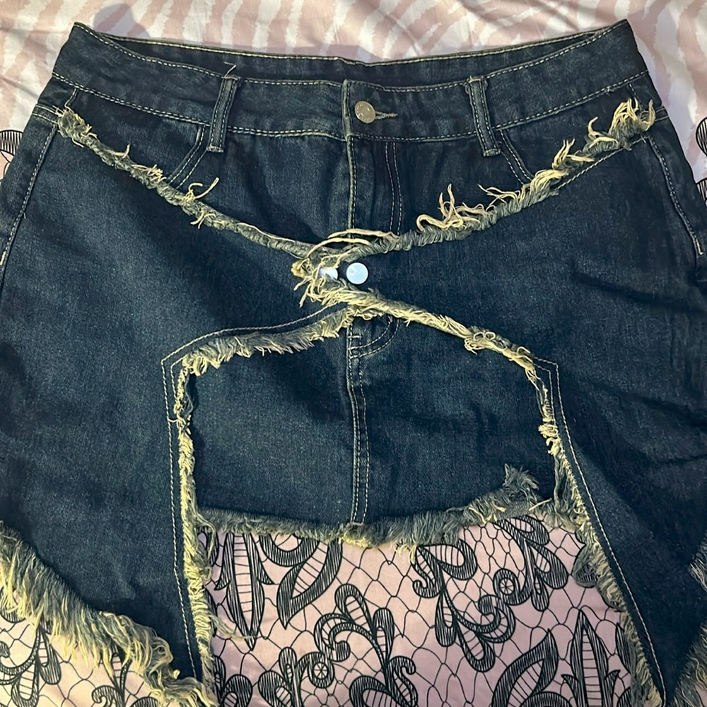 Denim Mini Skirt